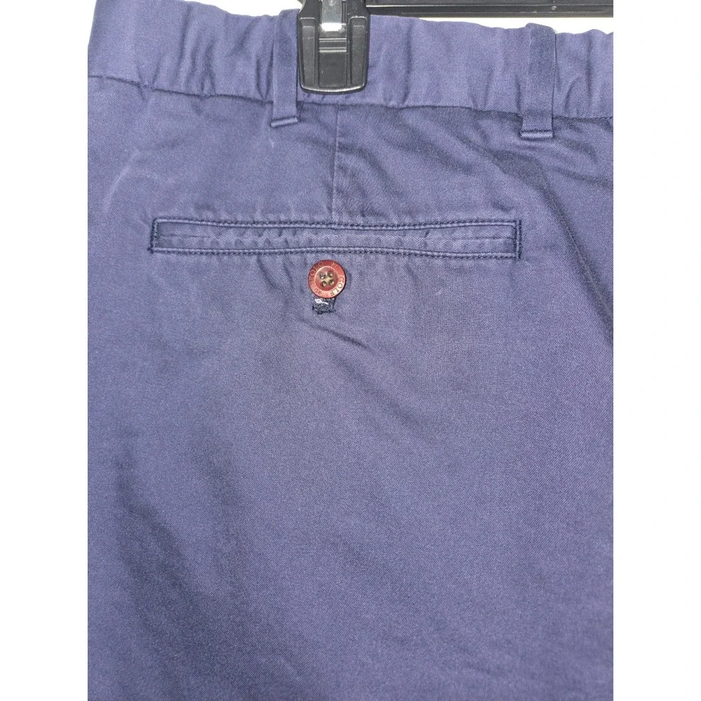 Polo Golf Ralph Lauren Mens 38 Navy Blue Classic Fit Cotton Blend Chino Shorts